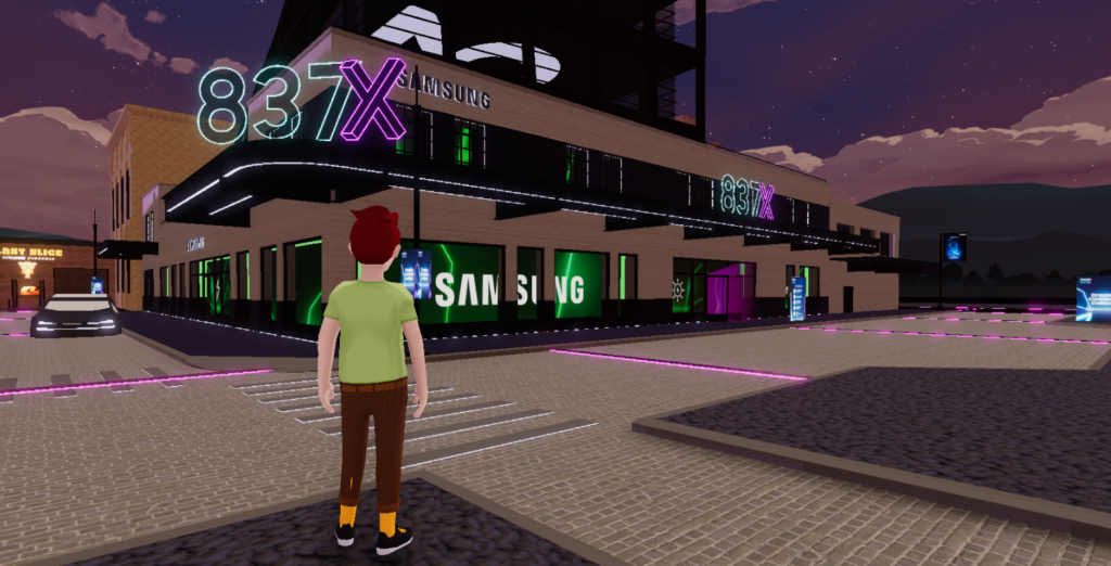 Samsung store in decentraland metaverse
