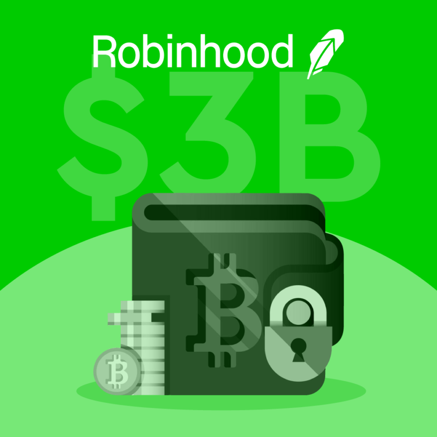 Robinhood unveiled as third-largest Bitcoin holder with $3 billion in assets