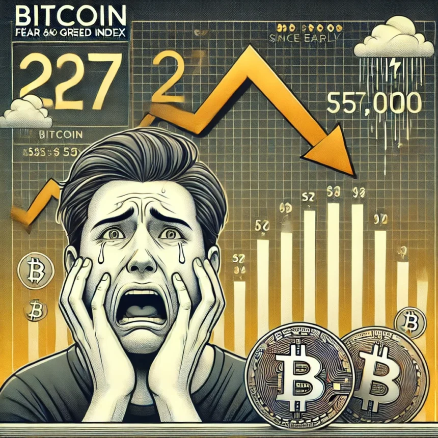Bitcoin Fear and Greed Index Hits Lowest Level Since Early 2023