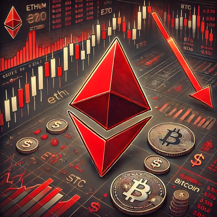 Ether Plunges 8% Amid Heavy Outflows from ETH ETFs