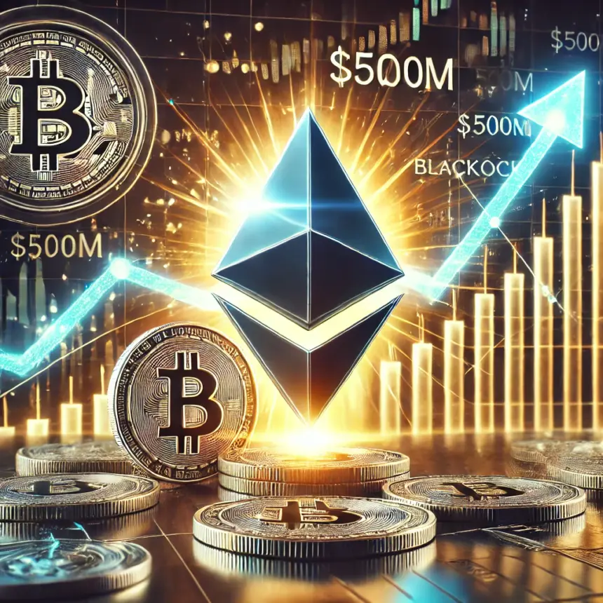 BlackRock Drives Ethereum (ETH) Demand with Over $500M in Recent ETF Inflows