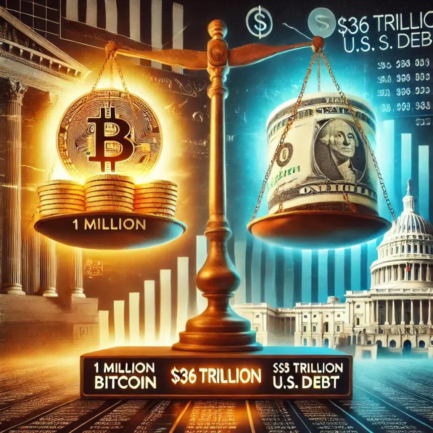 Can 1 Million Bitcoin Pay Off the $36 Trillion U.S. National Debt?