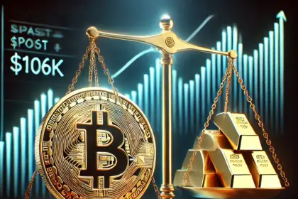 BTC Surges Past $106K, Reaching Record Value Relative to Gold