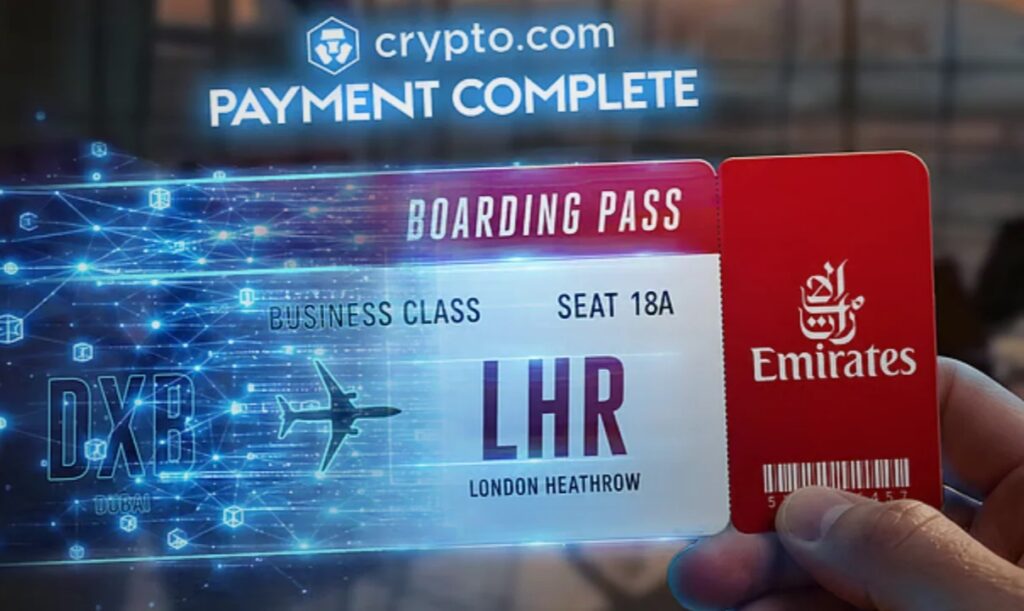 Emirates Airlines unveils crypto payment option via Crypto.com